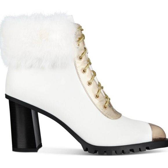 THINGS II COME
Women's Maliyana Luxurious Lace-Up Embellished Block-Heel Booties - Picture 1 of 12